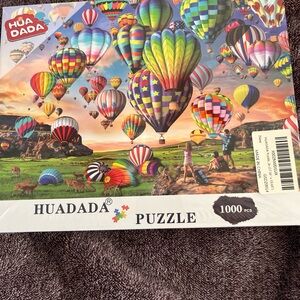 HUADADA Hot Air Balloon 1000-Piece Puzzle - Colorful Scenic Design